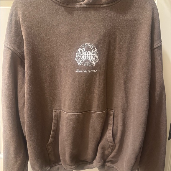Darc Sport Brown Oversized Graphic Hoodie - Picture 8 of 8